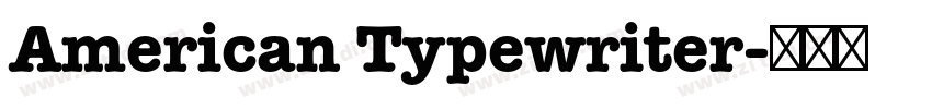 American Typewriter字体转换